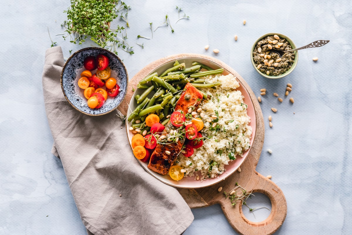 Meal planning calendar and preparation setup
